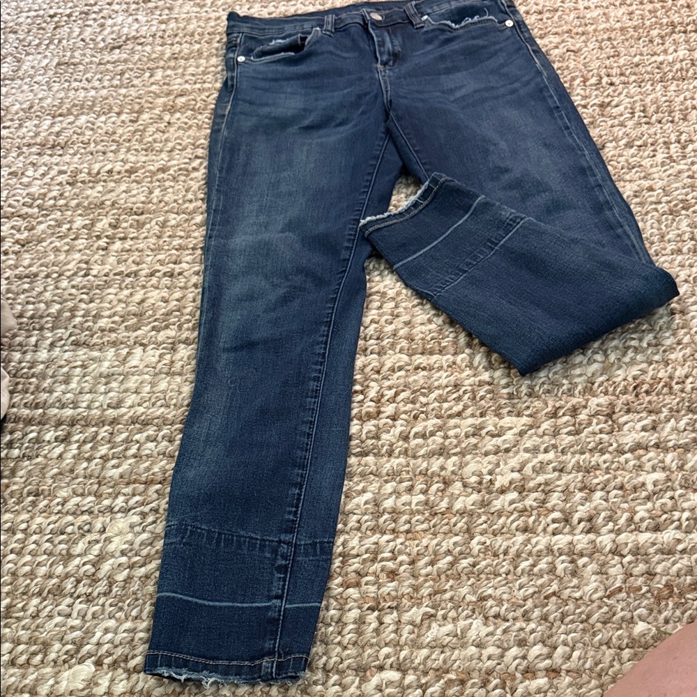 Blank NYC Dark Indigo Straight Leg Jeans